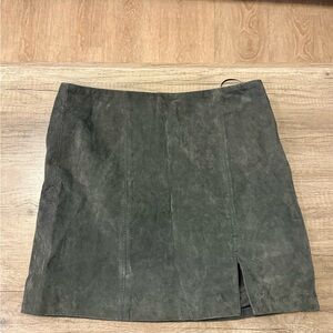 NWT Blank NYC Charcoal Faux Suede Mini Skirt